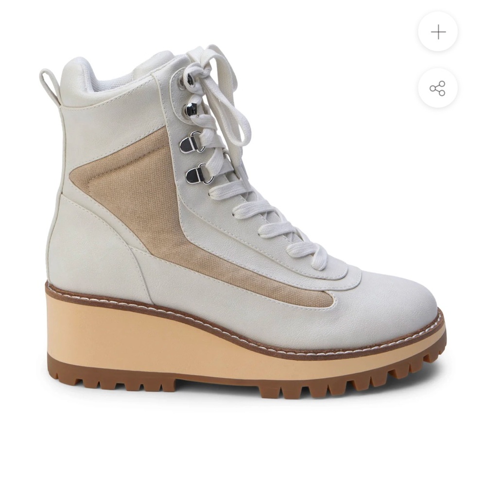 Coconuts by Matisse Summit Hiker Wedge Boot in Bone - Picture 1 of 6